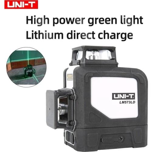 UNI-T LM572G LM573G LM573LD 8 lines 12 lines 3D laser level 360 degree horizontal and vertical cross powerful green laser beam