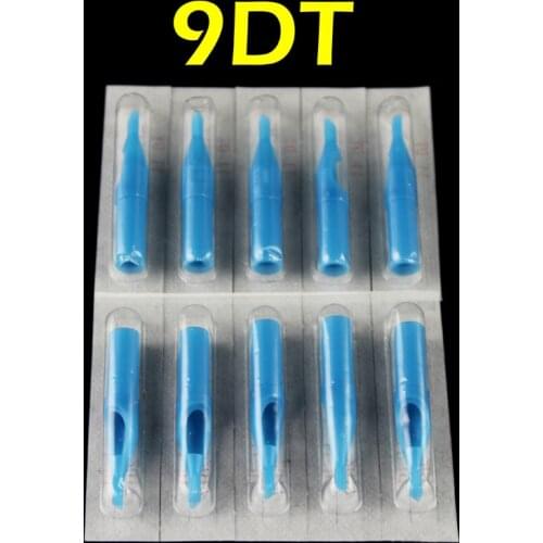 OPHIR 50 pcs Diamond Tip Tattoo Disposable Nozzle Tip 9D blue# TA031(9D)-50x