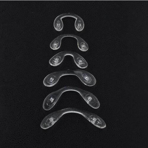 50pcs eyeglasses Anti-Slip Glasses silicone Nose Pads U-shaped Nose Pad Eyewear Accessories