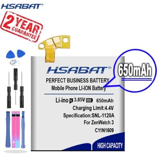 New Arrival [ HSABAT ] 500mAh C11N1609 Replacement Battery for ASUS ZenWatch 3 (WI503Q) Smartwatch