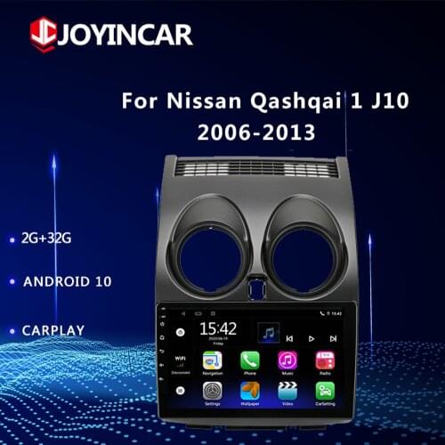 Android 10.1 Car Radio DSP GPS Navigation Multimidia Video Player 2 Din Stereo For Nissan Qashqai 1 J10 2006-2013 CarPlay 9 inch