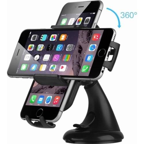 Portefeuille Car Holder Mount Windshield Dashboard Cradle for iPhone 7 6 S Plus 5s 6S 8 6S X GPS Samsung Galaxy S6 Edge S9 S7 S8
