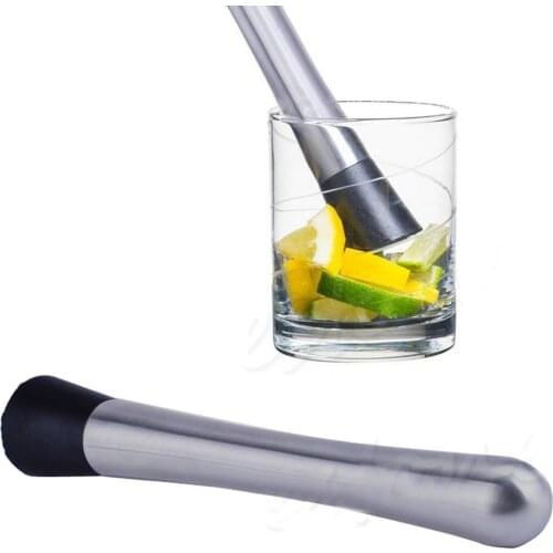 Bar Tools DIY Bar Cocktail MojitoMint Muddler Drink Fruit Ice Cocktail Mixer Muddler Bartenders Kitchen Tool