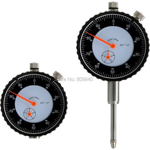 The Black Background With Red Pointer Inch Indicator 0-1 " x 0.001" Inch Dial Indicator
