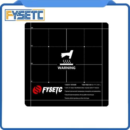 3D Printer Parts Heat Hot Bed Sticker 235x235mm Coordinate Printed Surface Build Sheet For ENDER-3 /3s Tevo Flash