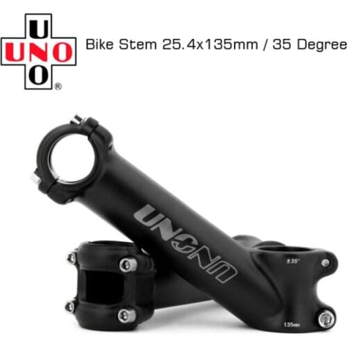 UNO Long Bike Stem 25.4x135mm Bicycle Handlebar Stem Risers 35 Degree Durable Cycling Accessories