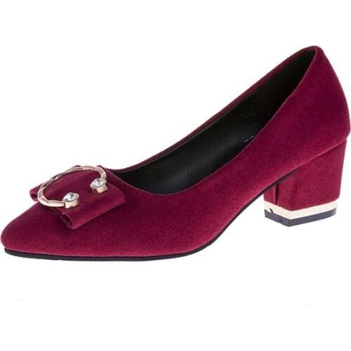 Замшевые туфли-лодочки GLIRUIS China At AliExpress