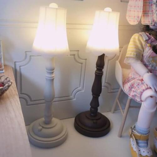 Hot Sale!1:12 Dollhouse Miniature Floor Lamp LED Light Dollhouse Furniture Toy For Dollhouse Decoration