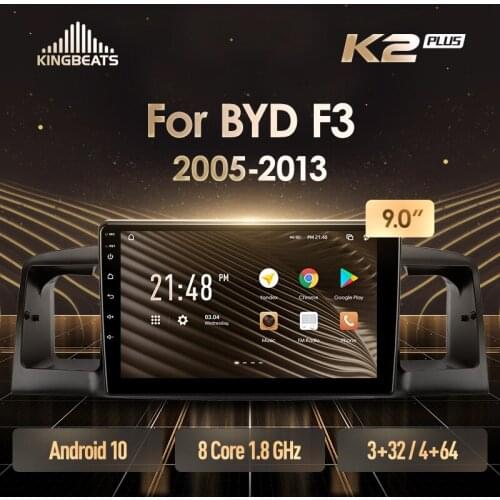 KingBeats Android Octa-Core head unit HU 4G in Dash Car Radio Multimedia Video Player Navigation GPS For BYD F3 1 2005 - 2013 no dvd 2 din Double Din Android Car Stereo 2din