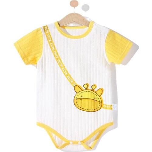 Hotselling Unisex Baby Boys Girls Rompers Kids Jumpsuits 2021 Summer Clothes Short Sleeves Hiqh Quality Newborn Infant Outfits