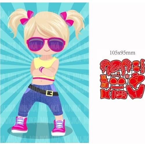 Metal Cutting Die girl DIY Scrapbooking Paper Cards Decorative Craft Embossing cut