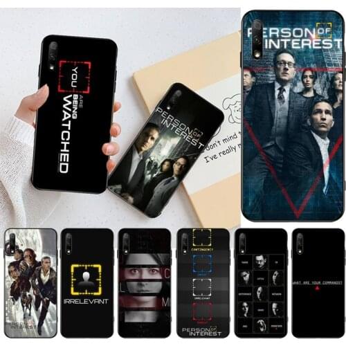 CUTEWANAN John Reese Person of Interest Black TPU Soft Phone Case Cover For Huawei Nova 6se 7 7pro 7se honor 7A 8A 7C Prime2019