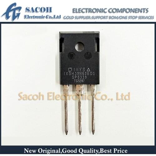 Free Shipping 10Pcs IXGH39N60BD1 IXGH39N60B IXGH39N60 39N60 TO-247 39A 600V Single IGBT Transistor