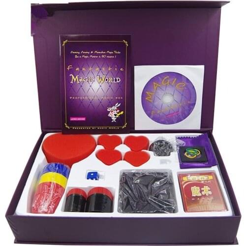 Wholesale Magic kits Set With Instruction Magic Tricks Gift Box Street Magic Kids Magic Children Puzzle Toys Close Up Education