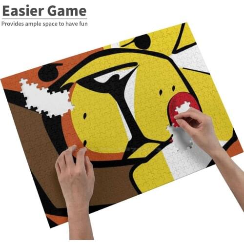 Bear Tongue Jigsaw Puzzle Puzzles For Adults Release Pressure Kids Games Toys Bear Cub Dad Daddy Polar Bear Chaser Muscle Bear
