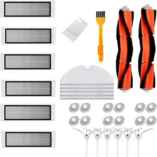 HOT!-Side Brush Roll Brush Mop Colth HEPA Filter for Xiaomi Robot S50 S51 S55 S5 S6 Vacuum Cleaners Parts Accessories