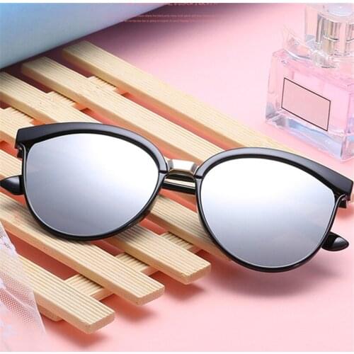 Women Men Cat Eye Sunglasses Retro Brand Designer Sun glasses High Quality Circle Glasses Mirror shades men UV400