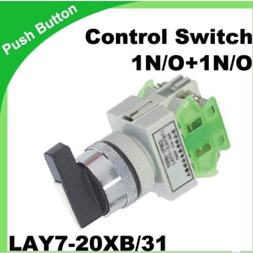 Control Switch LAY7-20XB/31 22mm 1N/O+1N/O Rotary Switch 50/60Hz selector switch