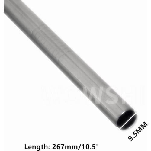 WOWSHINE New 9.5mm Diameter Stainless Steel 304 50PCS Drinking Straw Food Grade Smooth Ends lenth 267mm