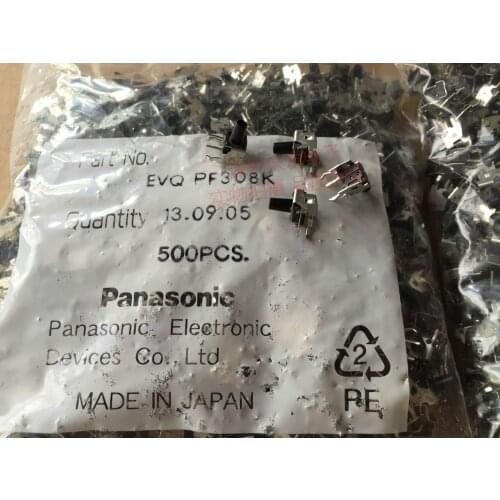 Japan original 6*6*9.5mm EVQPF308K touch switch with stand button