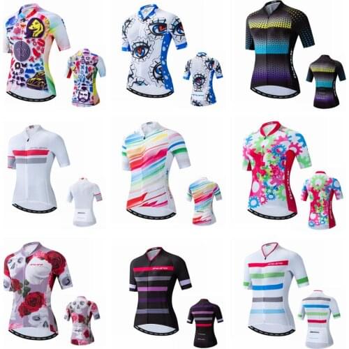 2019 JPOJPO Cycling Jersey Women Bike team Clothing Summer Bike Jersey Ropa Ciclismo Short Sleeve MTB Sport Cycling Shirt Tops