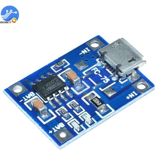 5PCS TP4056 5V 1A Micro USB Interface Lithium Battery Charging Board Charger Module Protection Function for Arduino Diy Kit