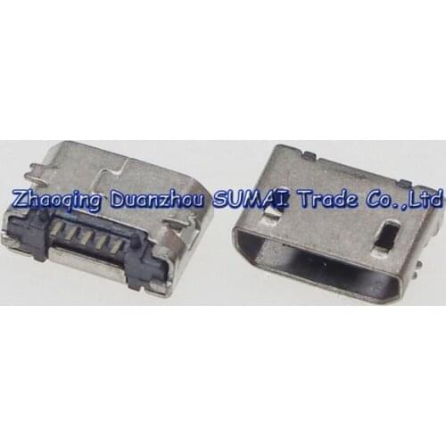 50pcs/lot Micro USB 5P Female Jacks Socket SMD connector