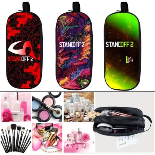 3D Zipper Standoff 2 Pencil Case Shooting Game Storage Boxex Anime School Supplies Stationery Travel Size Cosmetic Makeup Pouch
