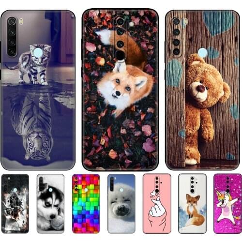 For xiaomi Redmi Note 8T Case Soft Silicon Back Cover For xiaomi Redmi Note 8 2021 Case On Redmi NOTE 8 PRO Coque black tpu case
