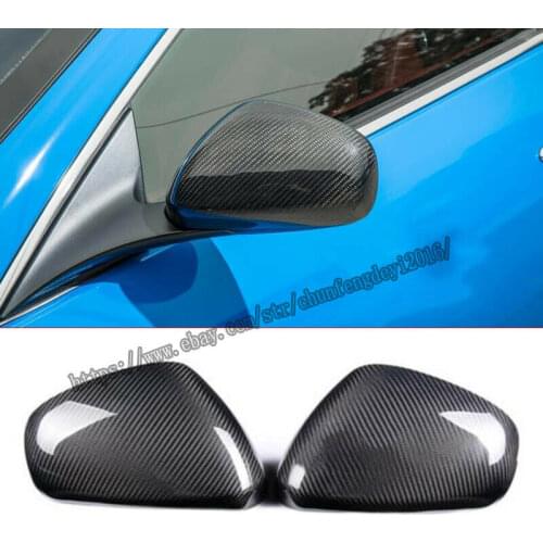For Maserati GT GTS 2007-2017 Real carbon fiber Look Side Door Mirror Cover Trim