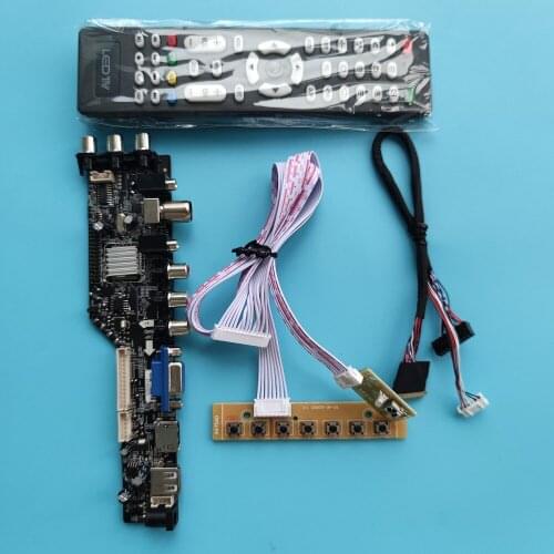 For N101L6 LED USB HDMI-compatible panel monitor Display DVB-T DVB-T2 controller digital 1024x600 VGA AV TV remote board driver