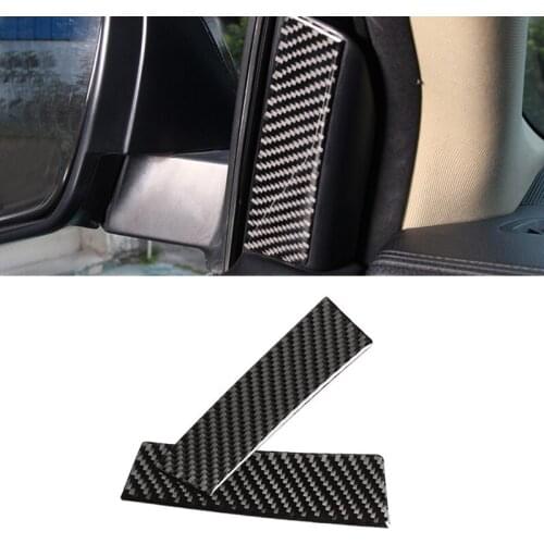 For Toyota Highlander 2015 2016 2017 2018 Car Carbon Fiber Interior A Pillar Sliver Cover Protective Trim