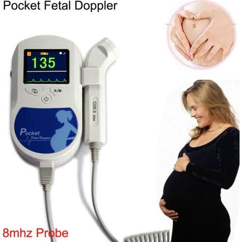 Baby Sound C1 Fetal Doppler 8MHz Heart rate Monitor Household Portable Pregnancy Baby Fetal Heart Rate Detector