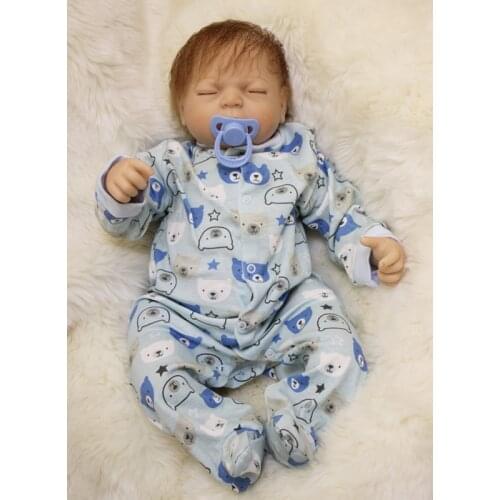 NPK Lovely 50 cm Soft Silicone Reborn Baby Dolls Realistic Real Life Babies Dolls bebe Toy So Truly Kids Playmates