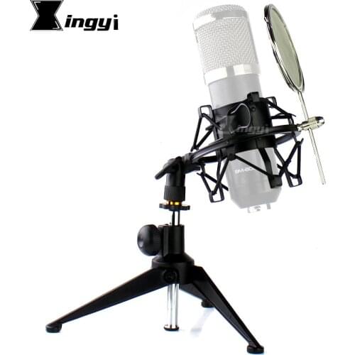 Spider Microphone Pop Filter Shock Mount Mic Isolation Shield Desktop Stand Windscreen For MXL Studio DX2 R144 V69M V67G V87 910