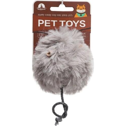 Cute Cat Toys Plush Fur Toy Shake Movement Mouse Pet Kitten Funny Rat Safety Plush Little Mouse Interactive Toy Gift