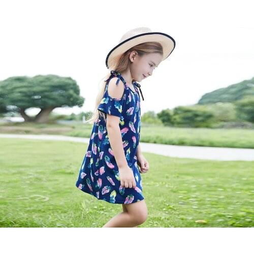 Baby Girl Clothes Printed Dress Sleeveless Princess Dress 2018 New Summer Short-sleeved Cute Girls Dresses Kids Clothes