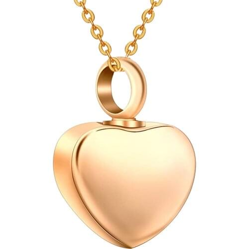 Wholesale Stainless Steel Mini Heart Locket cremation Pendant memorial ashes urn necklace jewelry keepsake,Dropshipping