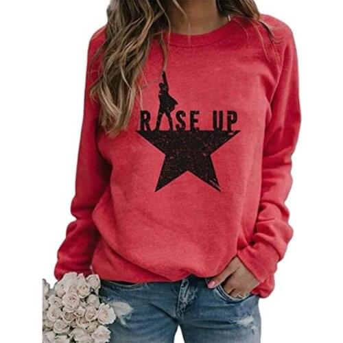 Autumn Long Sleeve Sweatshirts Women Clothes Fashion Star Print O-neck Loose Sweatshirt Female Casual Oversized Tops Pullover