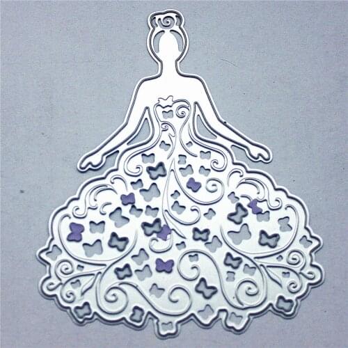PANFELOU Metal craft The butterfly fairy princ paper die cutting dies for Scrapbooking/DIY wedding Halloween cards