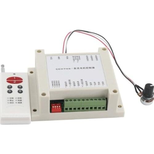 12-30V MAX 30A DC Motor Speed Control with Wireless Remote Controller Adjustable Switch Reversible Driver Governor Two Way Vers
