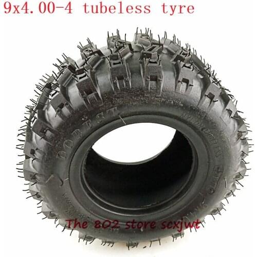 Motorcycle 9X4.00-4 Vacuum Tire 9*4.00-4 tubeless tyre Electric Scooter Wear Resistant Road Tyre Off-road Tyre Beach Tyre