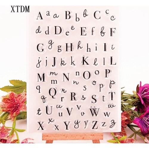 Hot sale English alphabet Transparent Clear Stamps / Silicone Seals Roller Stamp for DIY scrapbooking photo album/Card Making
