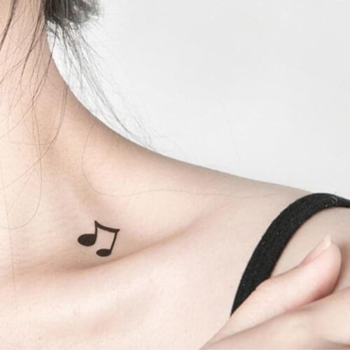 Waterproof Temporary Tattoo Sticker Ear Music Note Tatto Fake Tattoos Men Stickers Tatoo MWS5355 For Women O5E0