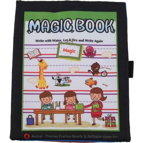 Magic Water Drawing Book, Coloring Book, Doodle Magic Pen Animals Painting