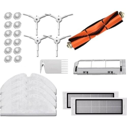 For XIAOMI Vacuum Cleaner Parts Roborock S50 S51 S5 Side Brush HEPA Filter Main Brush Mop Cloth Main Brush Cover