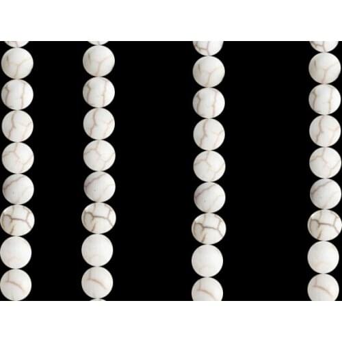 1 strand/pack 4,6,8,10,12mm White Round-brilliant Beads Jewelry Findings Bracelet Accessories For DIY Jewelry Making