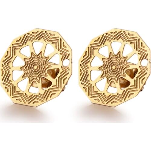 10pcs/lot Spider Web Stainless Steel Earrings Hooks Settings for Women Earring Findings Accessories DIY Jewlery Making Supplies