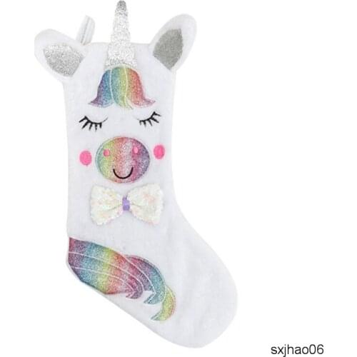 20pcs New creative Christmas decorations candy bag large Christmas stocking gift bag Holiday decorations