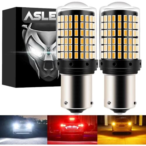 2x 144SMD 1156 BA15S P21W 1157 BAY15D P21/5W BAU15S PY21W LED Bulb R5W R10W Car Turn Signal Light Reserve Lamps Auto Brake Light